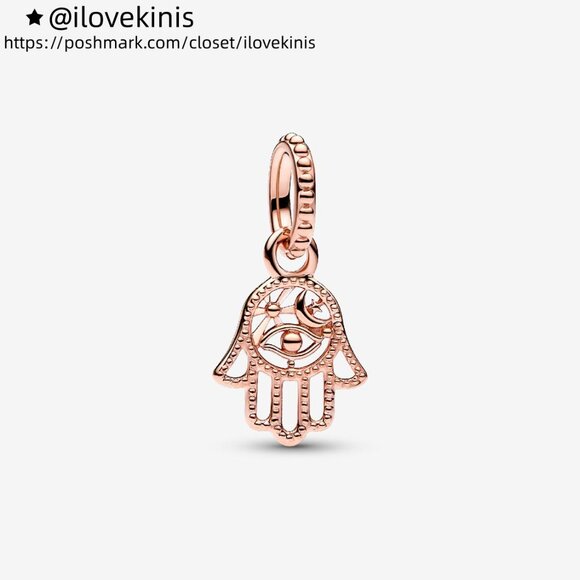 Pandora Protective Hamsa Hand Dangle Charm - Picture 1 of 5